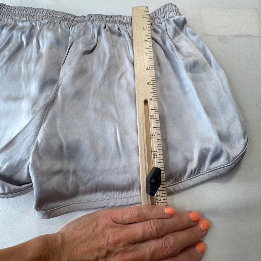 Christopher Esber Palladium Shorts Silver Boxer Dolphin Silk Trim AU 10 US 6 - Picture 4 of 8